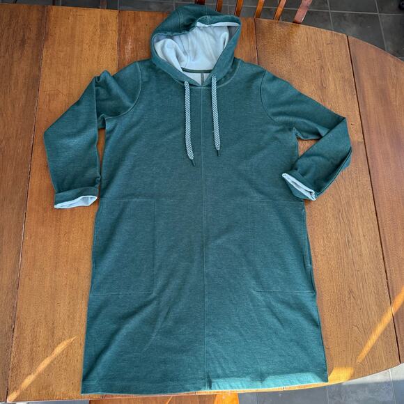 J. Jill Dark Teal  Hoodie Dress - Picture 7 of 16